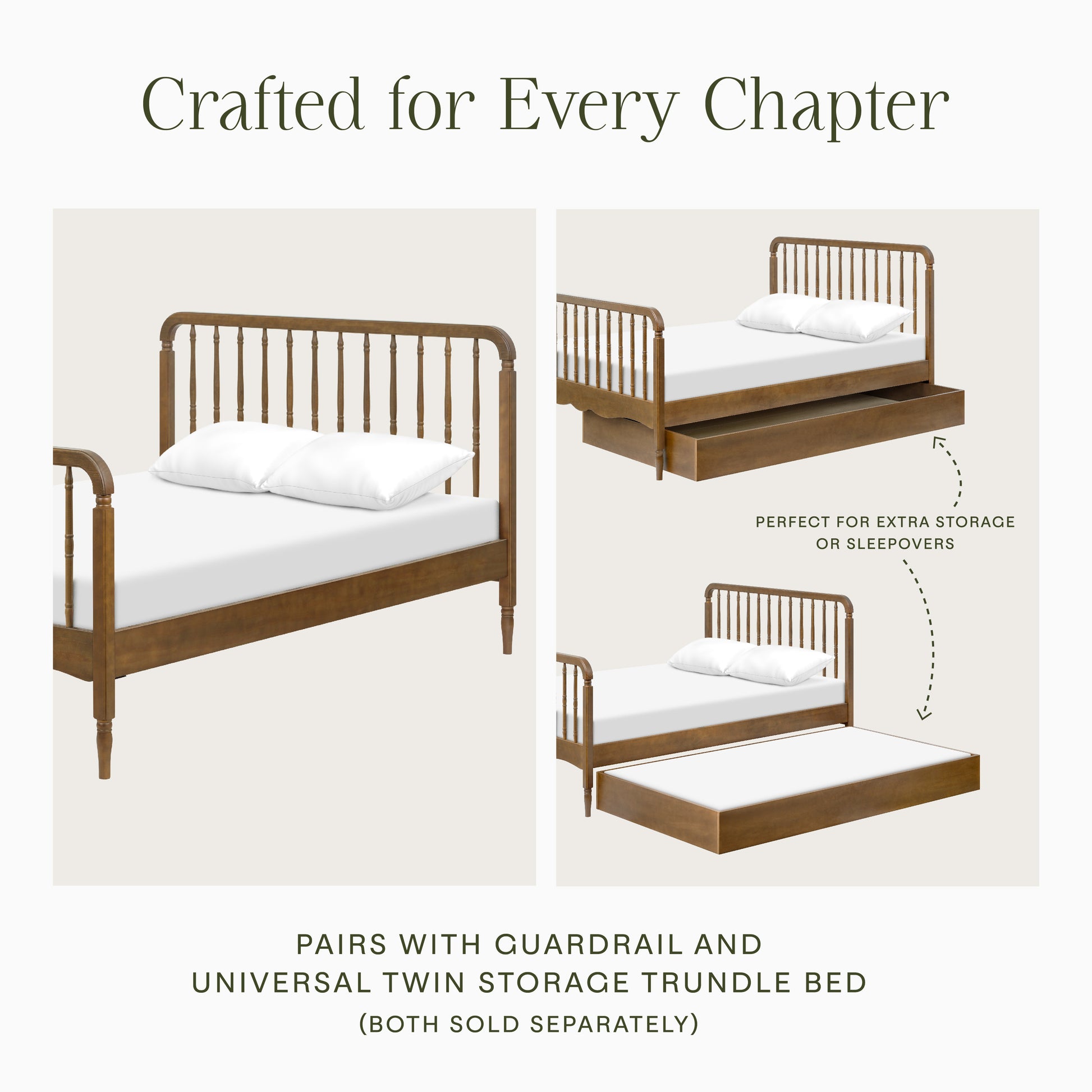 M7196NL,Namesake Kids,Liberty Spindle Full Bed in Natural Walnut