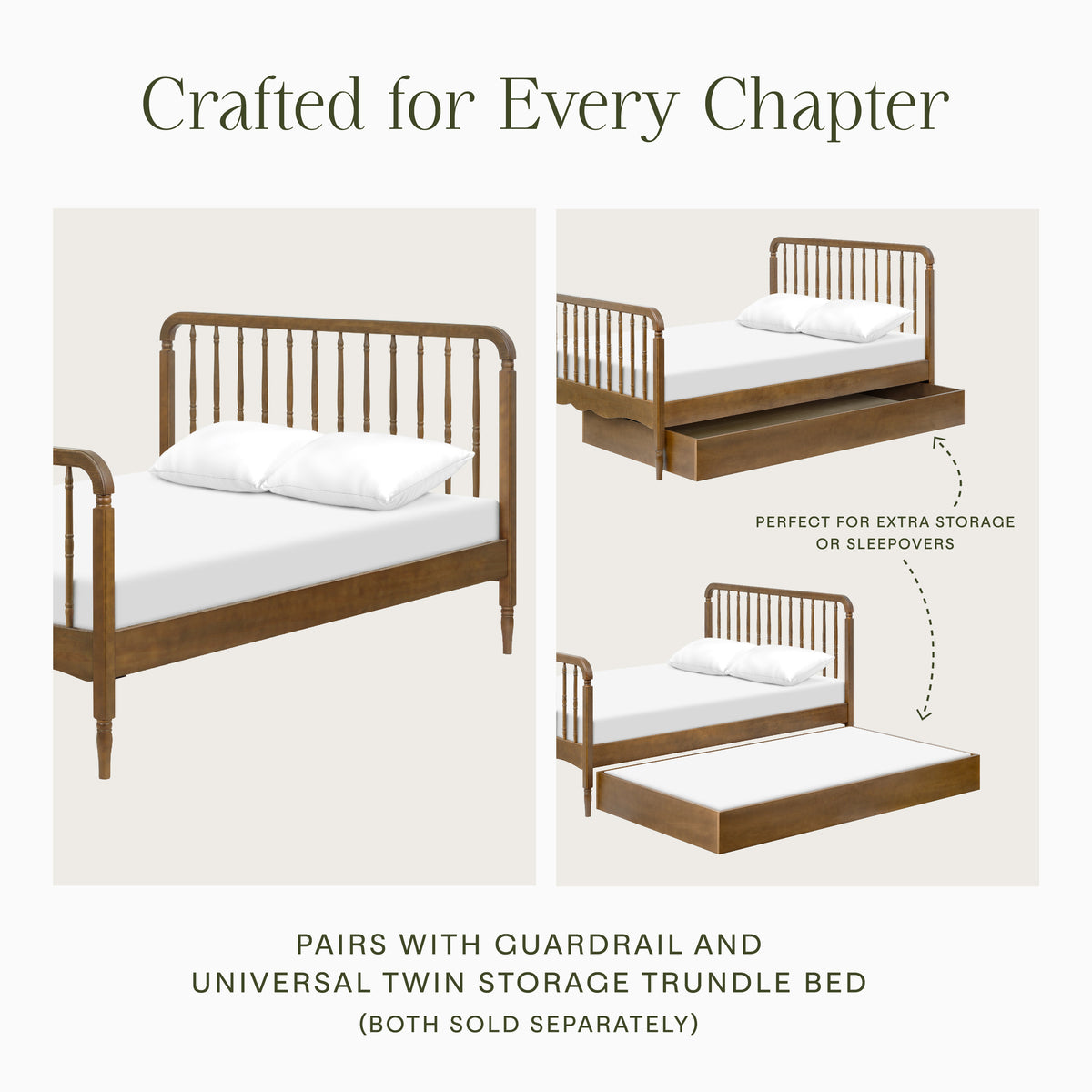 M7196NL,Namesake Kids,Liberty Spindle Full Bed in Natural Walnut
