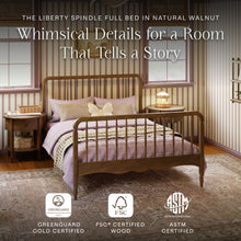 M7196NL,Namesake Kids,Liberty Spindle Full Bed in Natural Walnut
