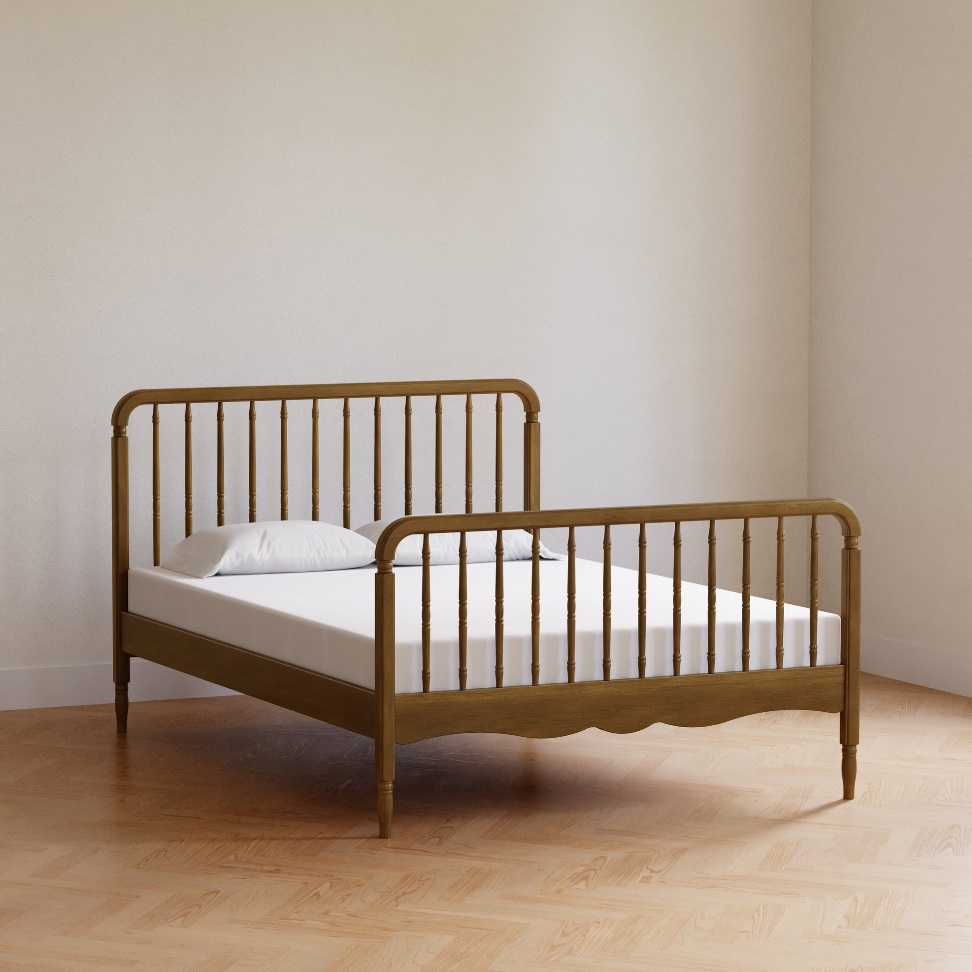 M7196NL,Namesake Kids,Liberty Spindle Full Bed in Natural Walnut