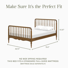 M7196NL,Namesake Kids,Liberty Spindle Full Bed in Natural Walnut