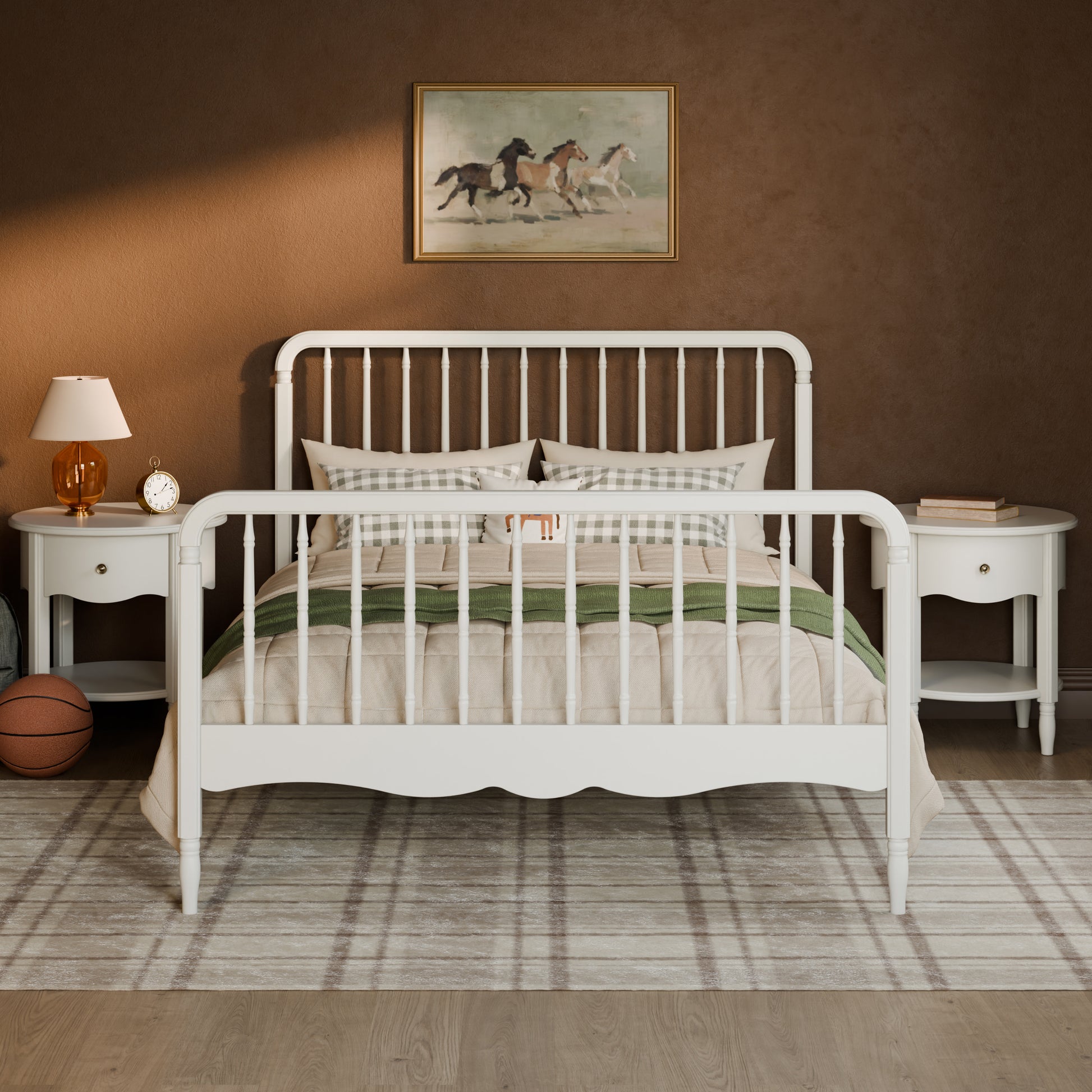 M7196RW,Namesake Kids,Liberty Spindle Full Bed in Warm White