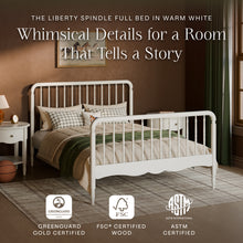 M7196RW,Namesake Kids,Liberty Spindle Full Bed in Warm White