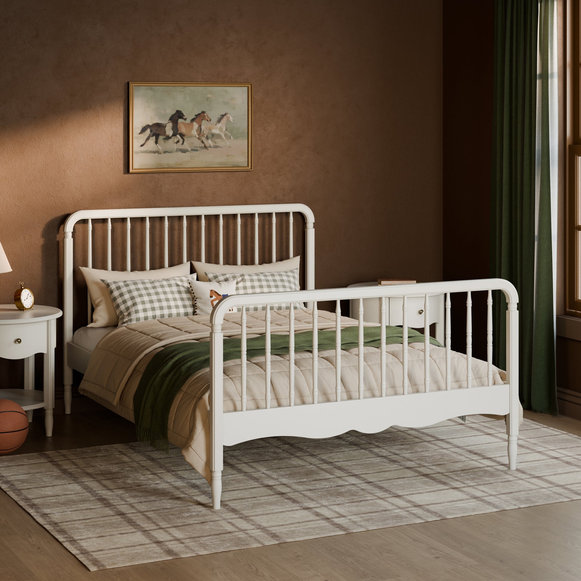M7196RW,Namesake Kids,Liberty Spindle Full Bed in Warm White