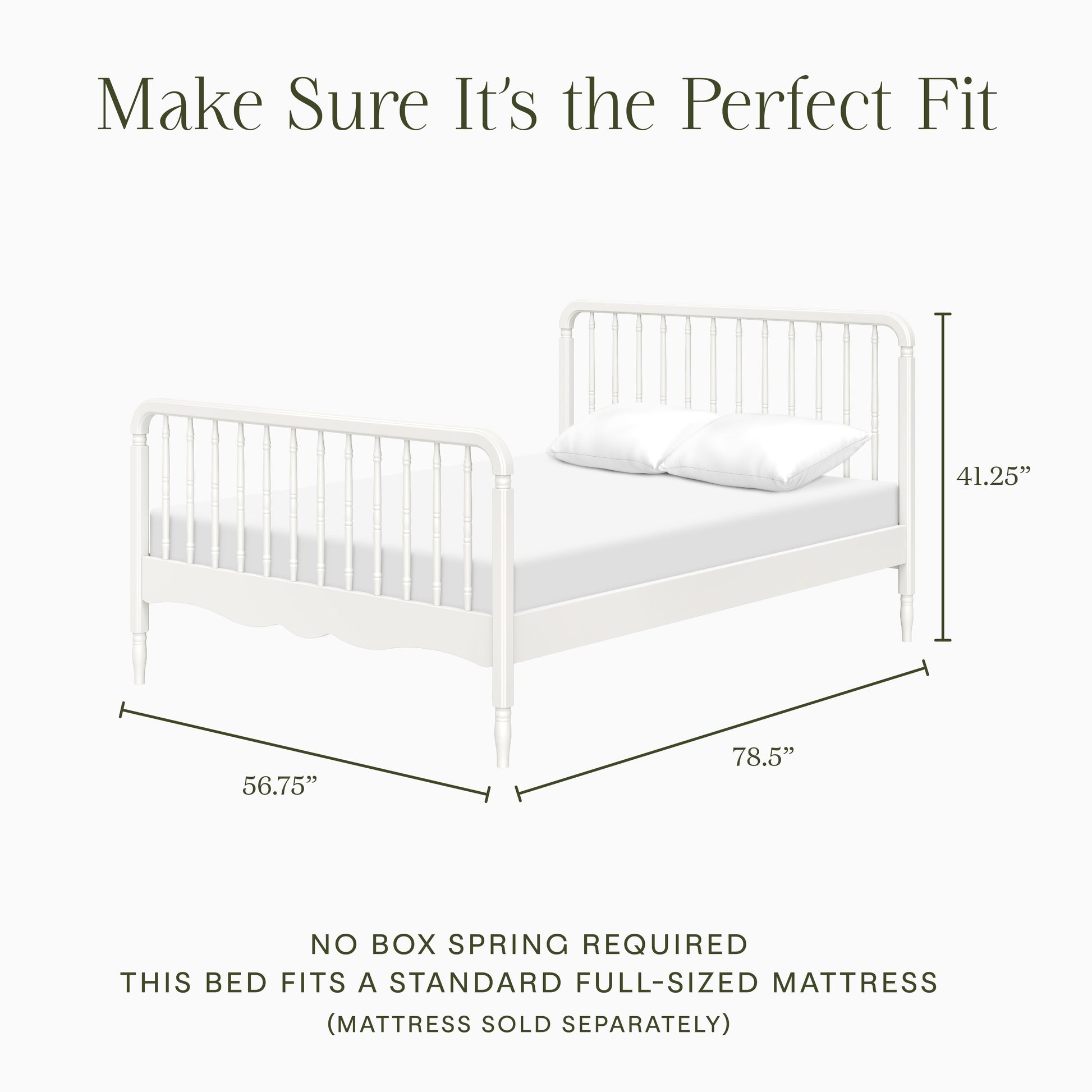 M7196RW,Namesake Kids,Liberty Spindle Full Bed in Warm White