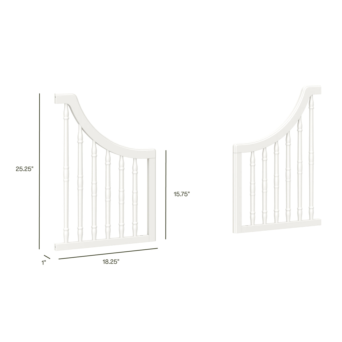 M7199RW,Namesake,Toddler Bed Conversion Kit in Warm White