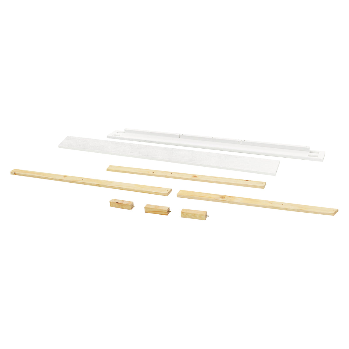 M7689LW,The MDB Family,Full Size Bed Conversion Kit in Linen White