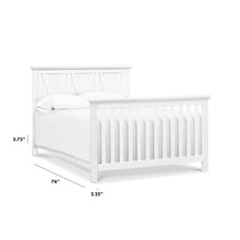 M7689LW,The MDB Family,Full Size Bed Conversion Kit in Linen White
