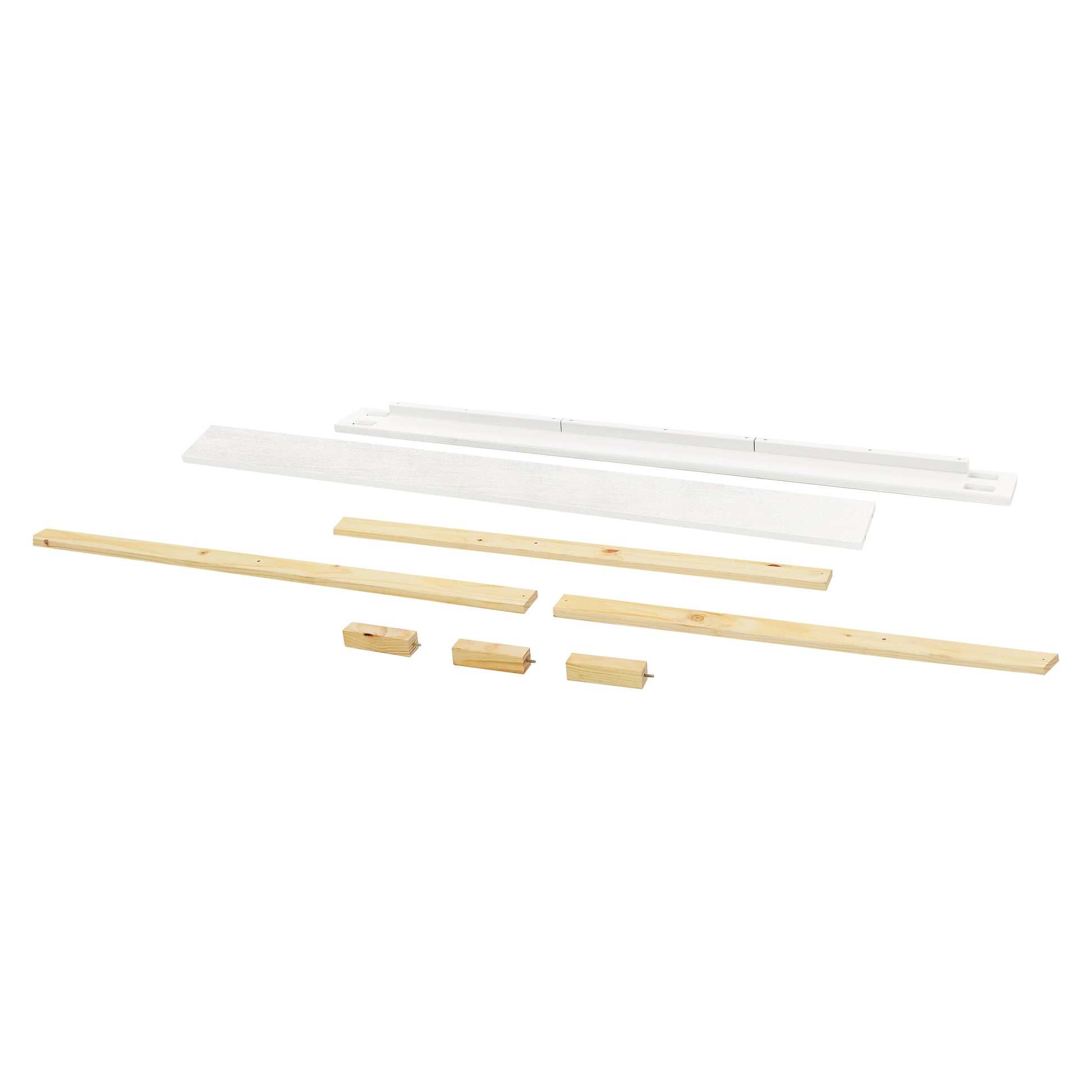 M7689LW,The MDB Family,Full Size Bed Conversion Kit in Linen White