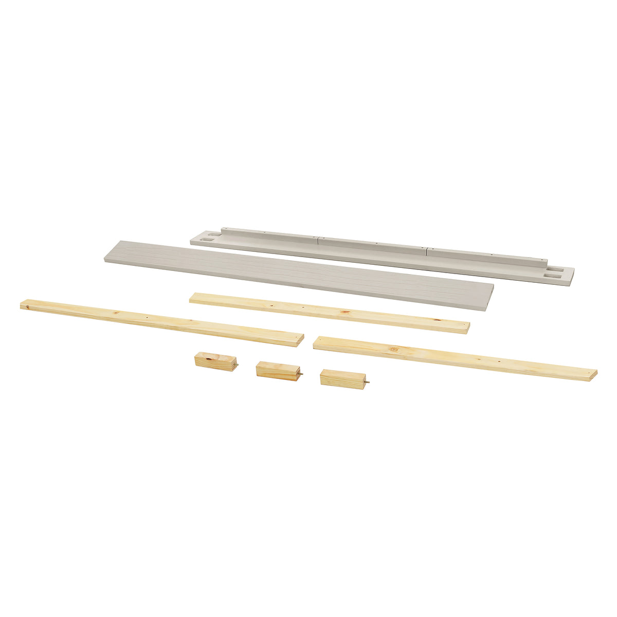 M7689WDF,The MDB Family,Full Size Bed Conversion Kit in White Driftwood