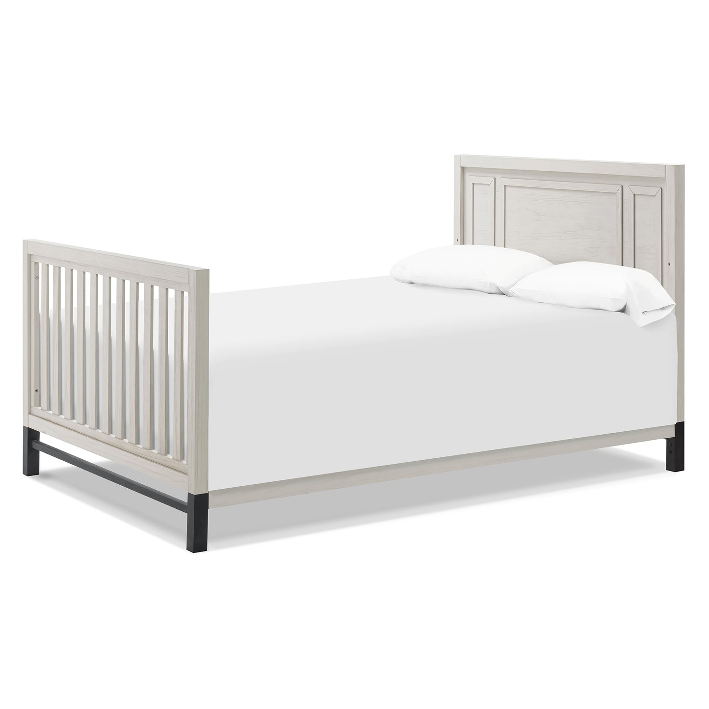 M7689WDF,The MDB Family,Full Size Bed Conversion Kit in White Driftwood