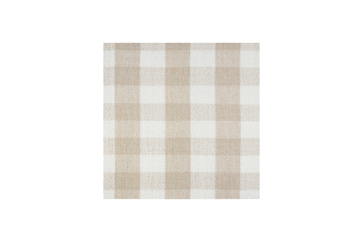 MDBFABRIC120,Namesake,NAMESAKE - Tan Gingham (TGH) SWATCH