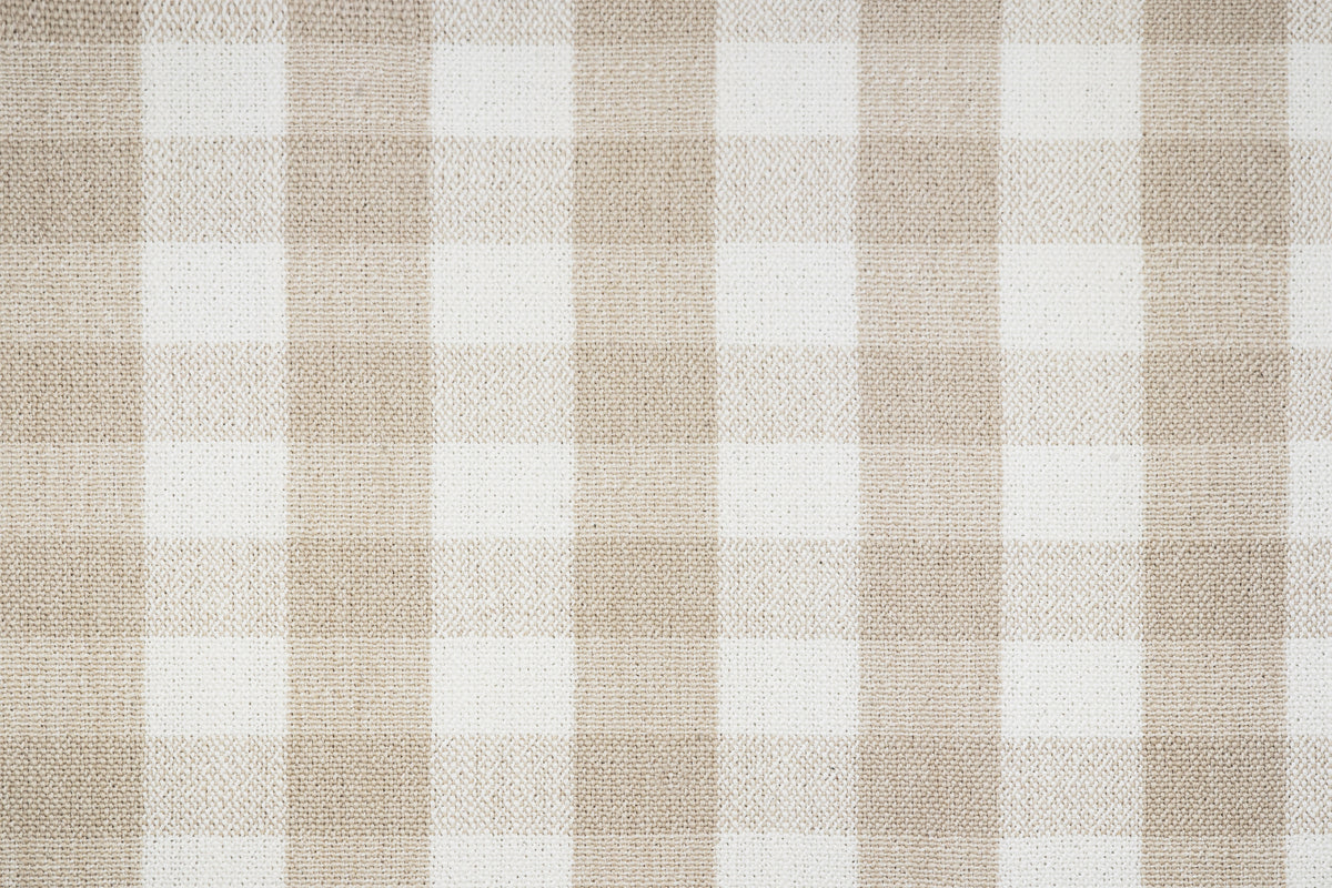 MDBFABRIC120,Namesake,NAMESAKE - Tan Gingham (TGH) SWATCH