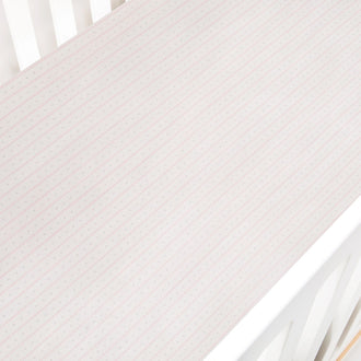 Gooslings Petal Scallops Crib Sheet - Pink