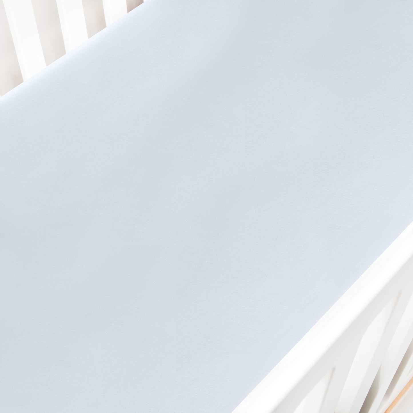 Gooslings Solid Crib Sheet - Blue