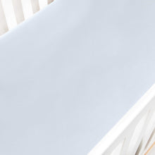 Gooslings Solid Crib Sheet - Blue