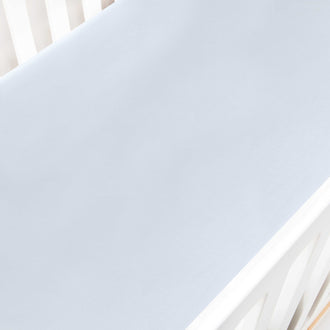 Gooslings Solid Crib Sheet - Blue