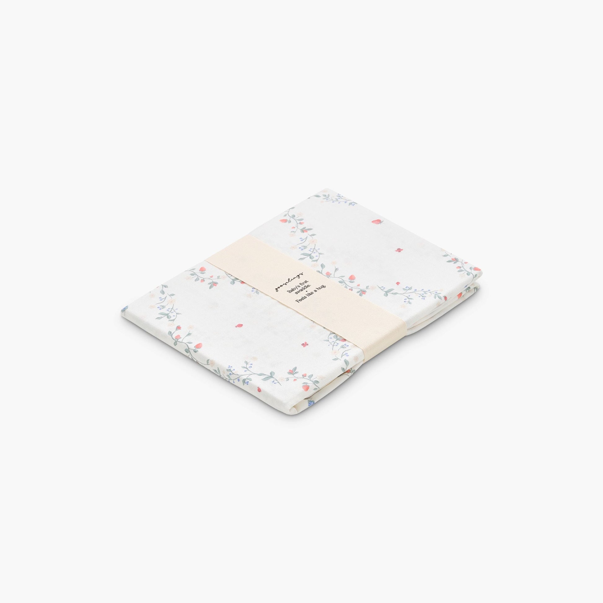 Gooslings Botanical Berries Swaddle - Ivory