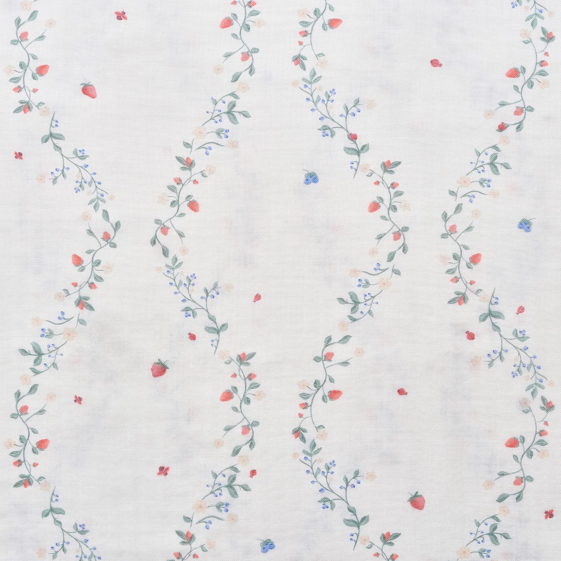 Gooslings Botanical Berries Swaddle - Ivory