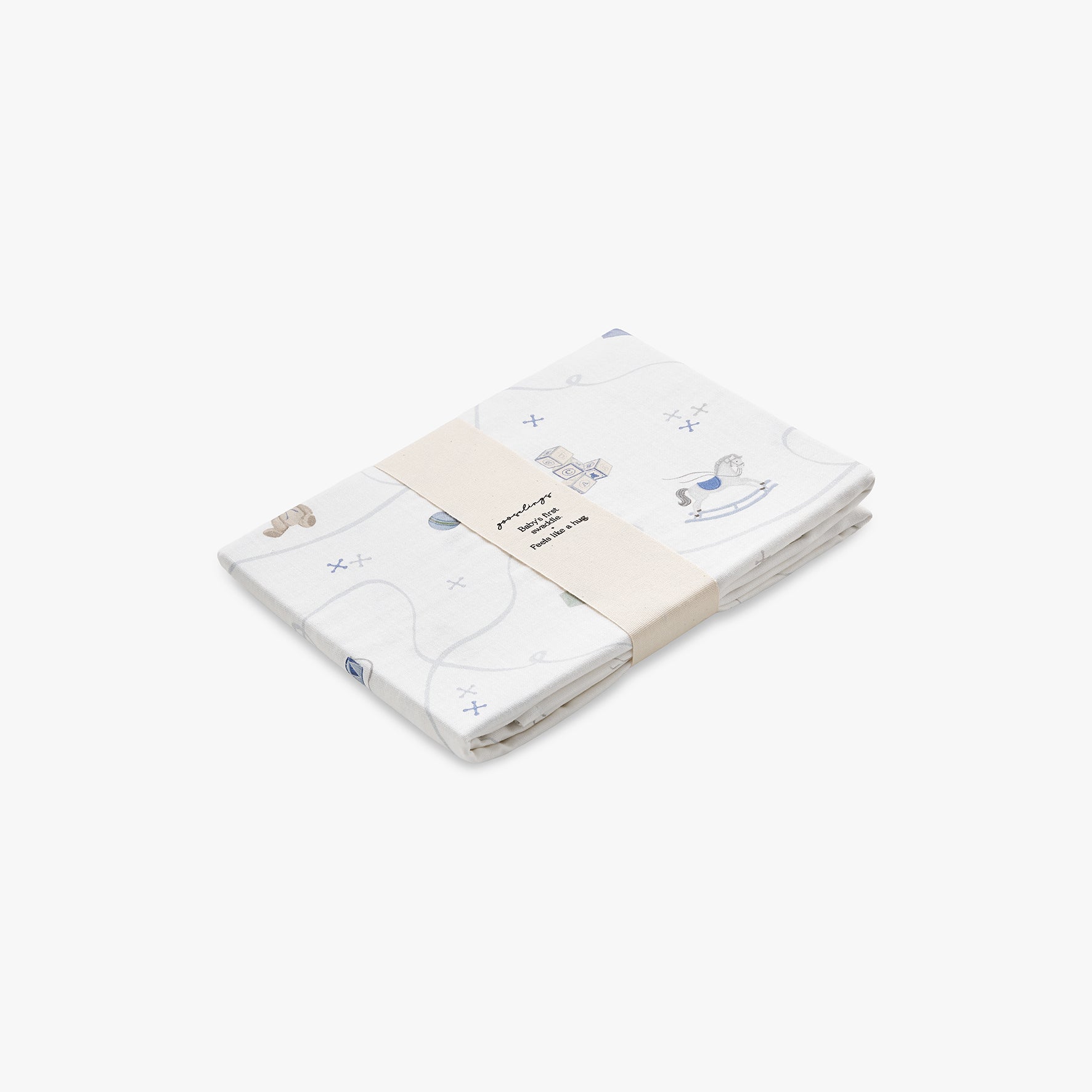 Gooslings Little Toy Chest Swaddle - Ivory