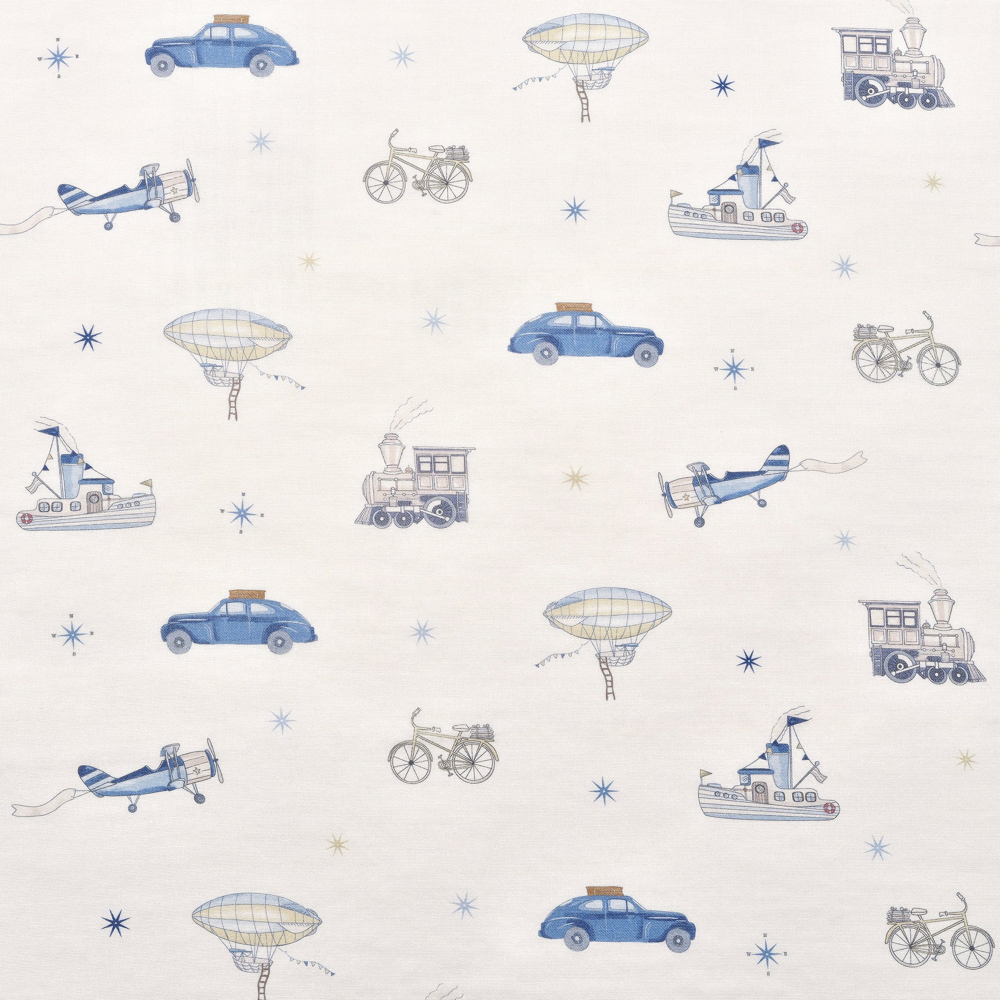 Gooslings Transit Treasures Swaddle - Blue