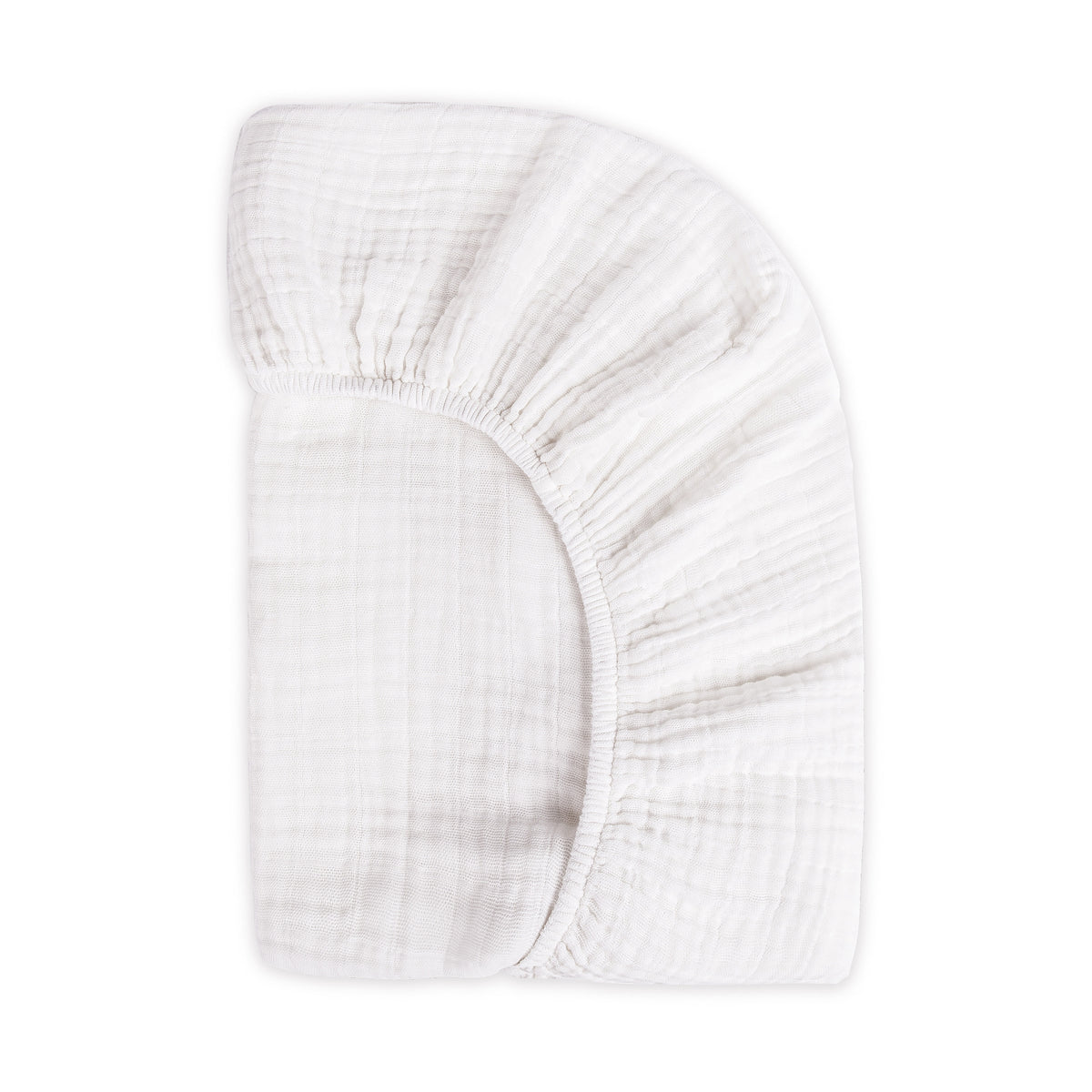 T29435,Babyletto,Plain White Muslin Crib Sheet in GOTS Certified Organic Cotton