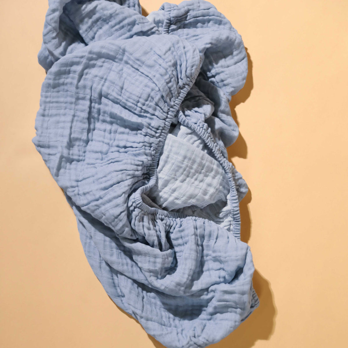 T29635DP,Babyletto,Dewdrop Muslin Crib Sheet in GOTS Certified Organic Cotton