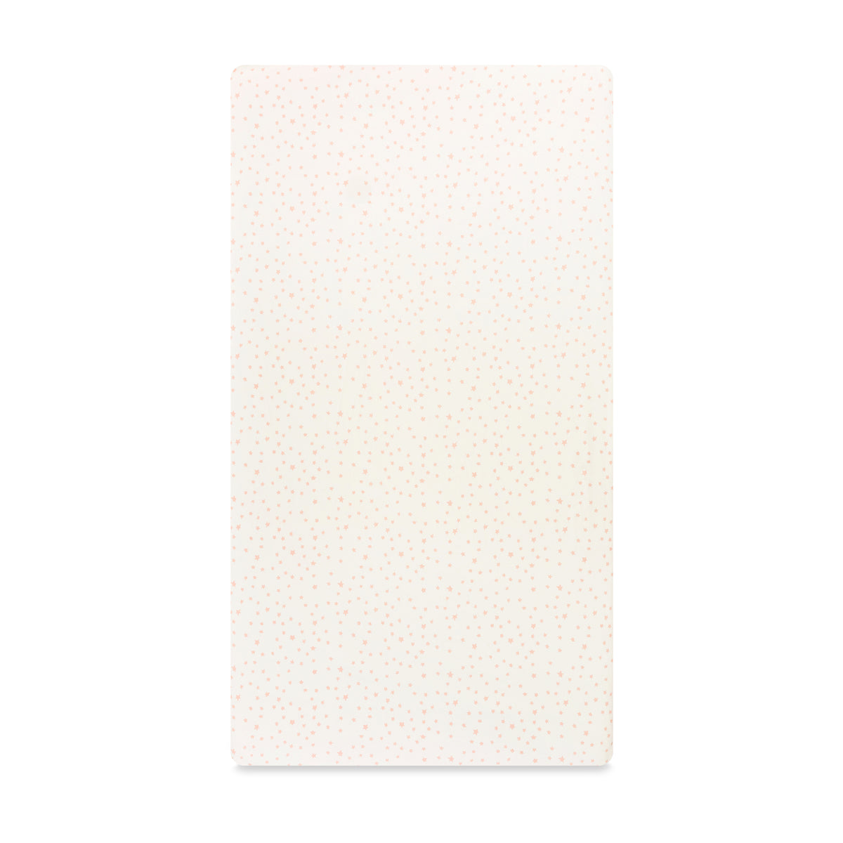 T31035IDS,Babyletto,Doodle Stars Organic Brushed Cotton Crib Sheet in Ivory with Dusty Rose Stars