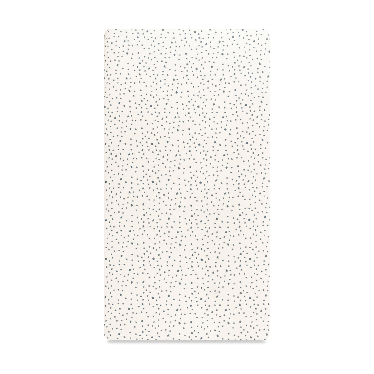 T31035IVS,Babyletto,Doodle Stars Organic Brushed Cotton Crib Sheet in Ivory with Navy Stars