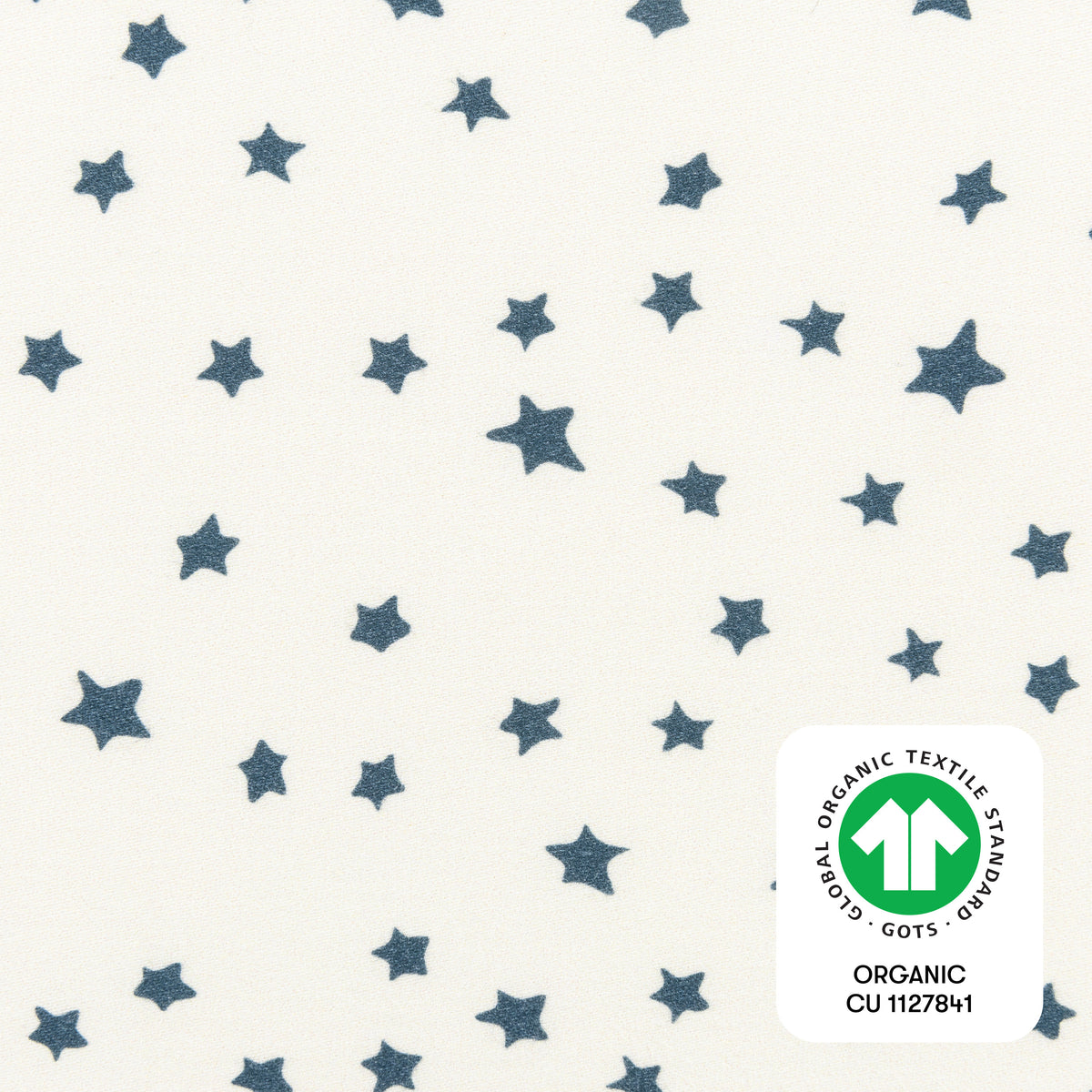 T31036IVS,Babyletto,Doodle Stars Organic Brushed Cotton Mini CribSheet in Ivory with Navy Stars