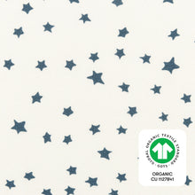 T31036IVS,Babyletto,Doodle Stars Organic Brushed Cotton Mini CribSheet in Ivory with Navy Stars