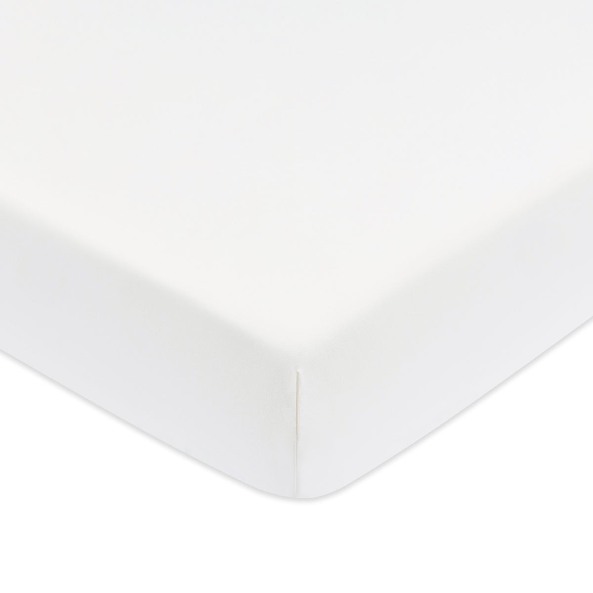 T32635BTW,Babyletto,Organic Brushed Cotton Crib Sheet in Bright White