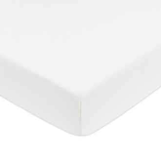 T32635BTW,Babyletto,Organic Brushed Cotton Crib Sheet in Bright White