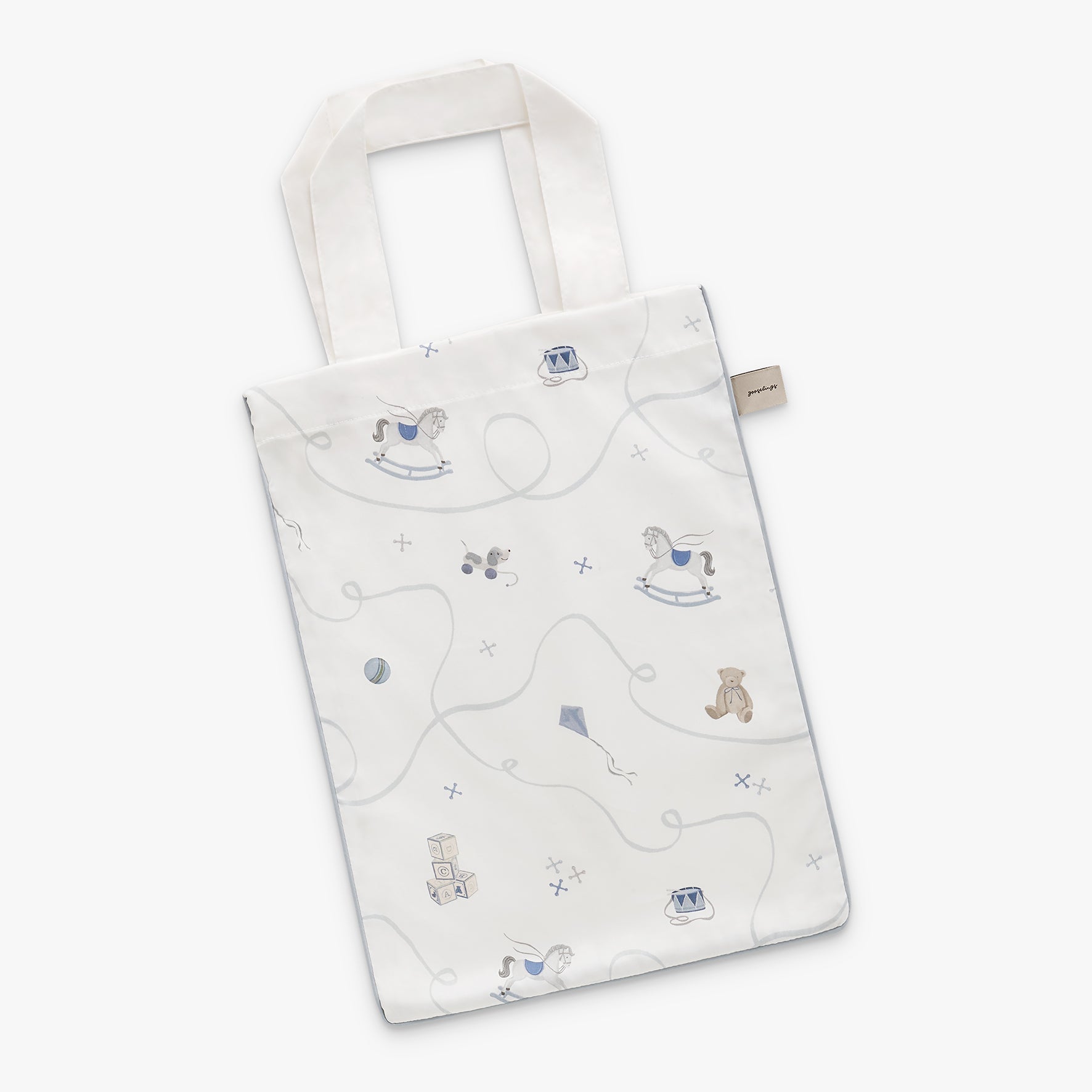 Gooslings Little Toy Chest Crib Sheet - Ivory