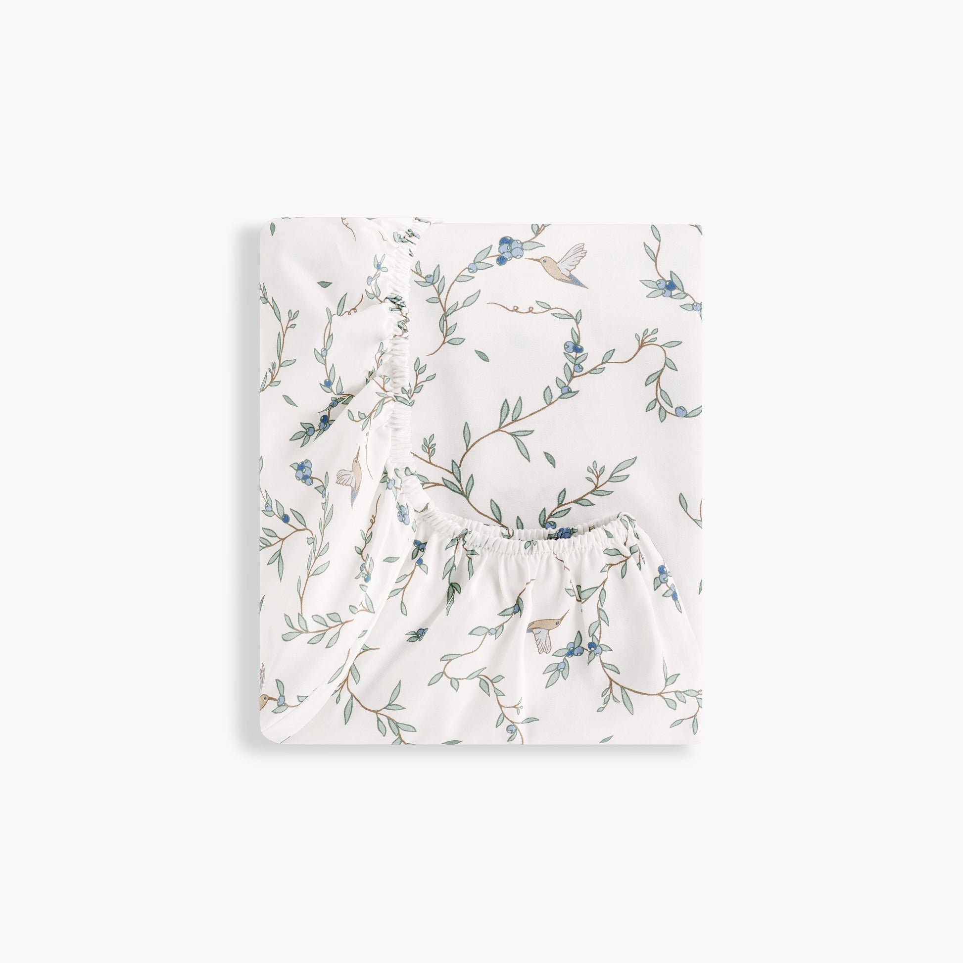 Gooslings Secret Garden Crib Sheet - Ivory
