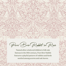 M30985PBRRDF,Namesake,Tuffet Storage Ottoman Pure Brer Rabbit in Rose w/Dark Wood Ball Feet