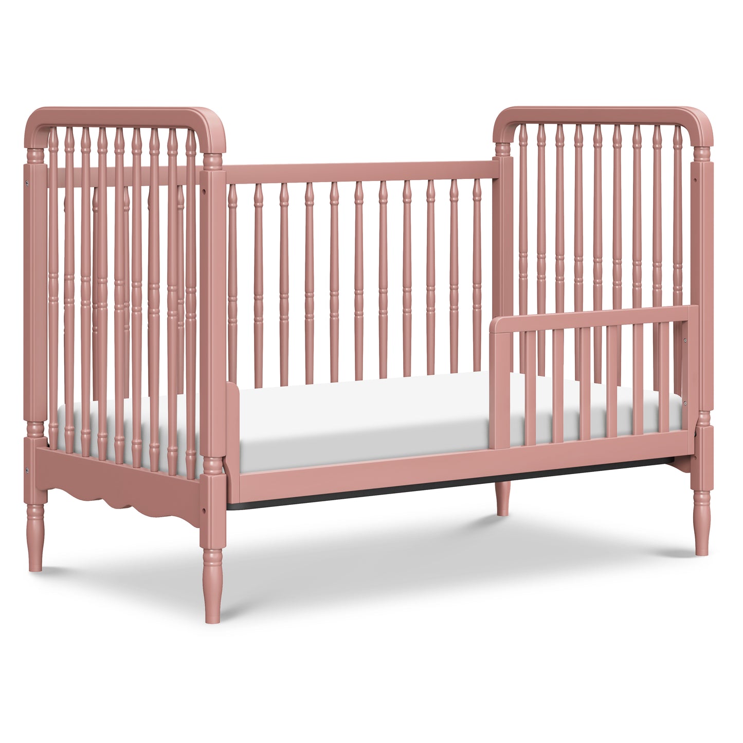 M7101DTR,Namesake,Liberty 3-in-1 Convertible Spindle Crib w/Toddler Bed Conversion Kit in Dusty Rose