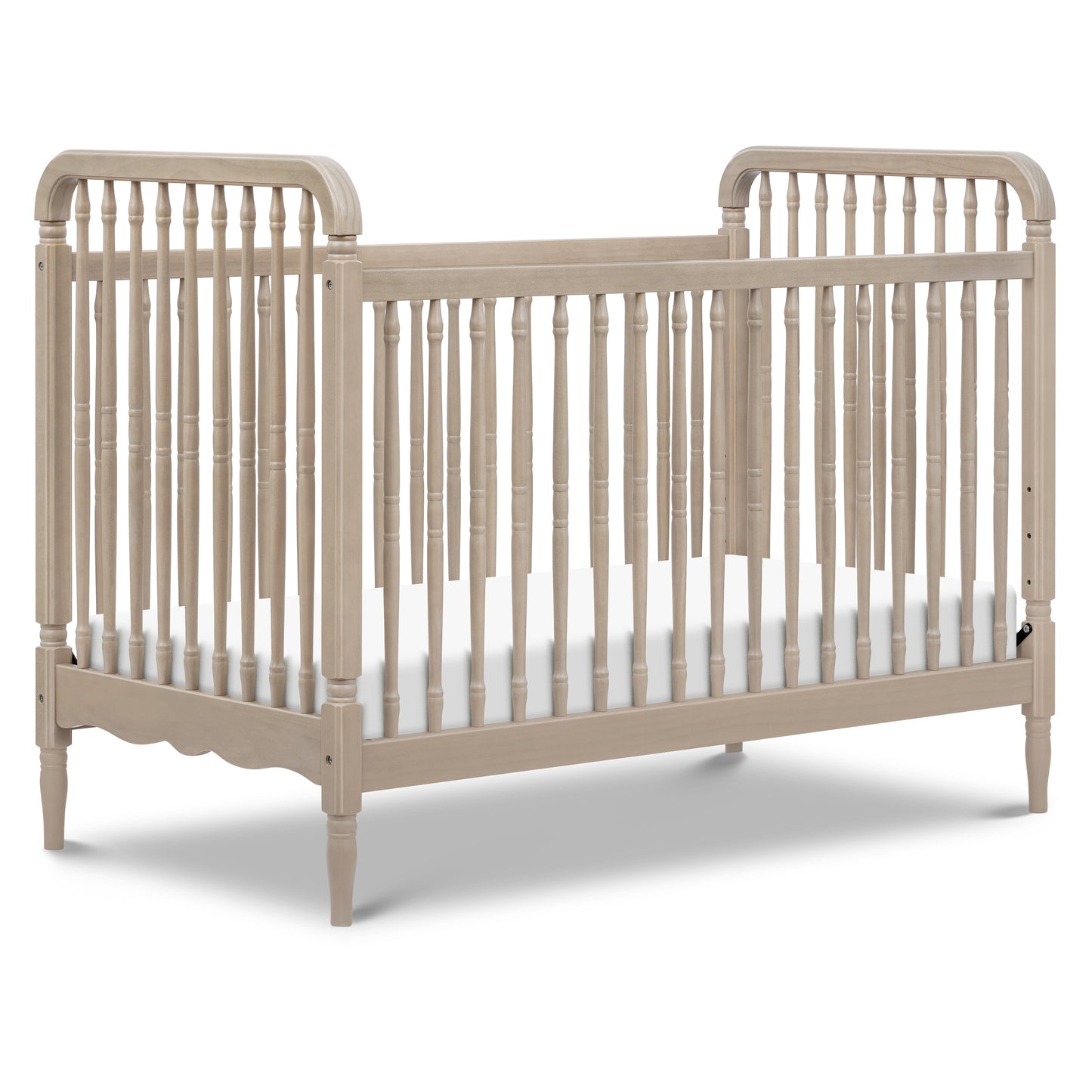 M7101WP,Namesake,Liberty 3-in-1 Convertible Spindle Crib w/Toddler Bed Conversion Kit in Washed Pine