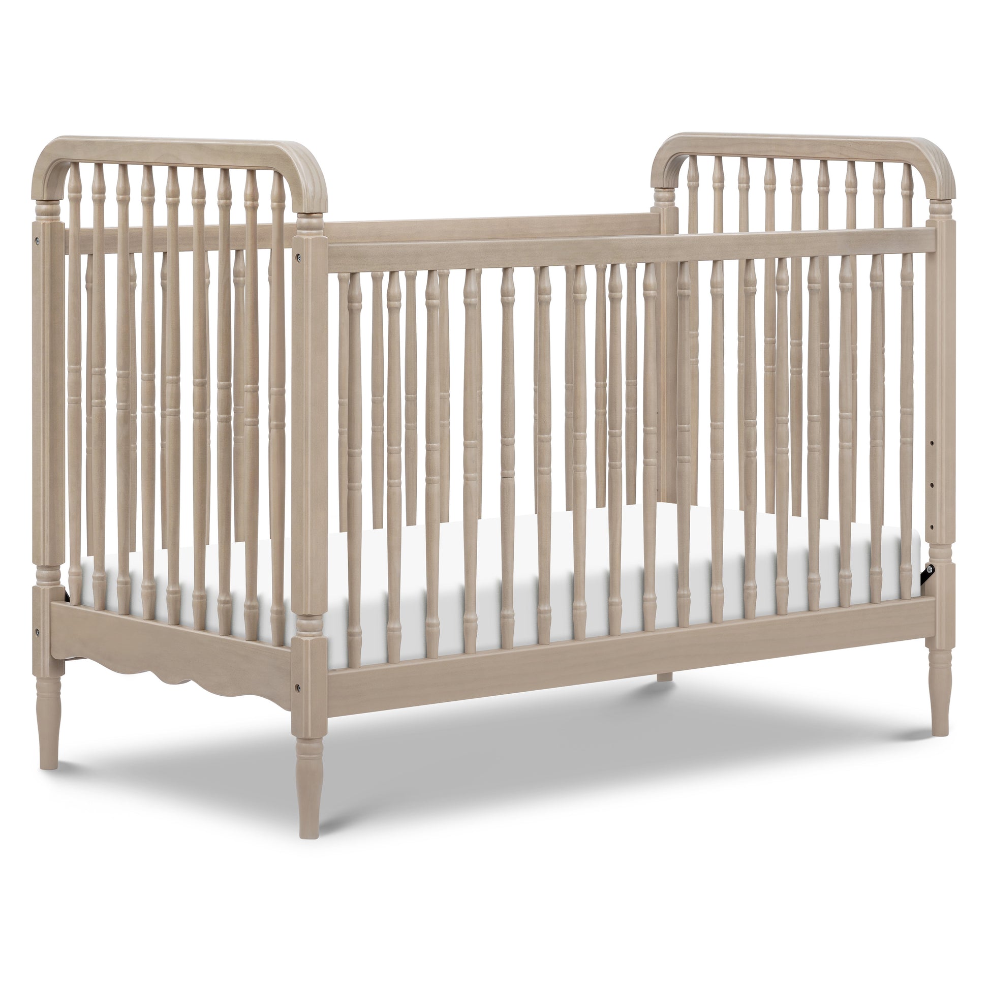 M7101WP,Namesake,Liberty 3-in-1 Convertible Spindle Crib w/Toddler Bed Conversion Kit in Washed Pine