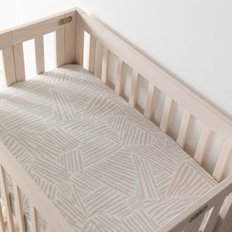 Mini Crib Sheet in GOTS Certified Organic Muslin Cotton