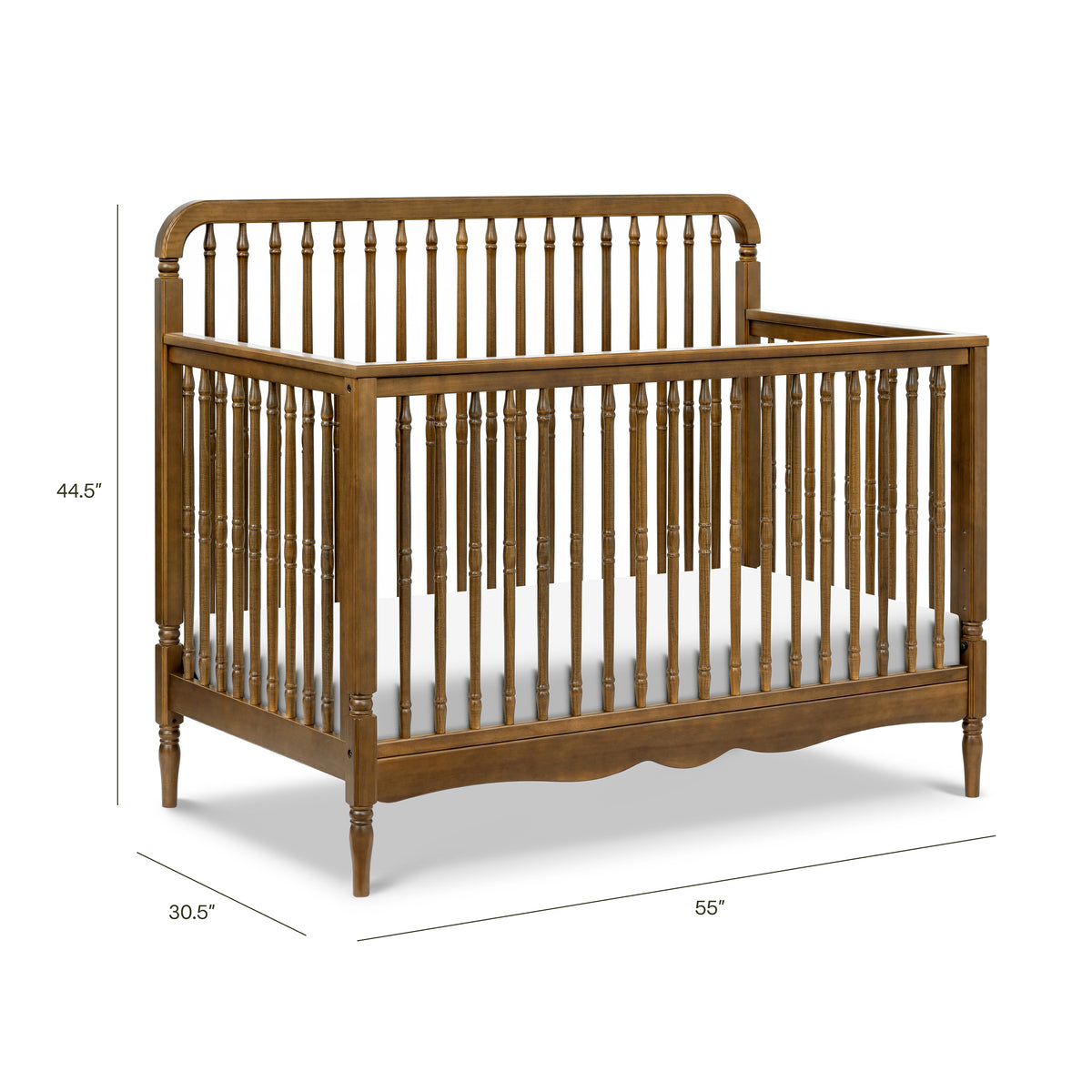 Liberty 4-in-1 Convertible Spindle Crib - dimensions