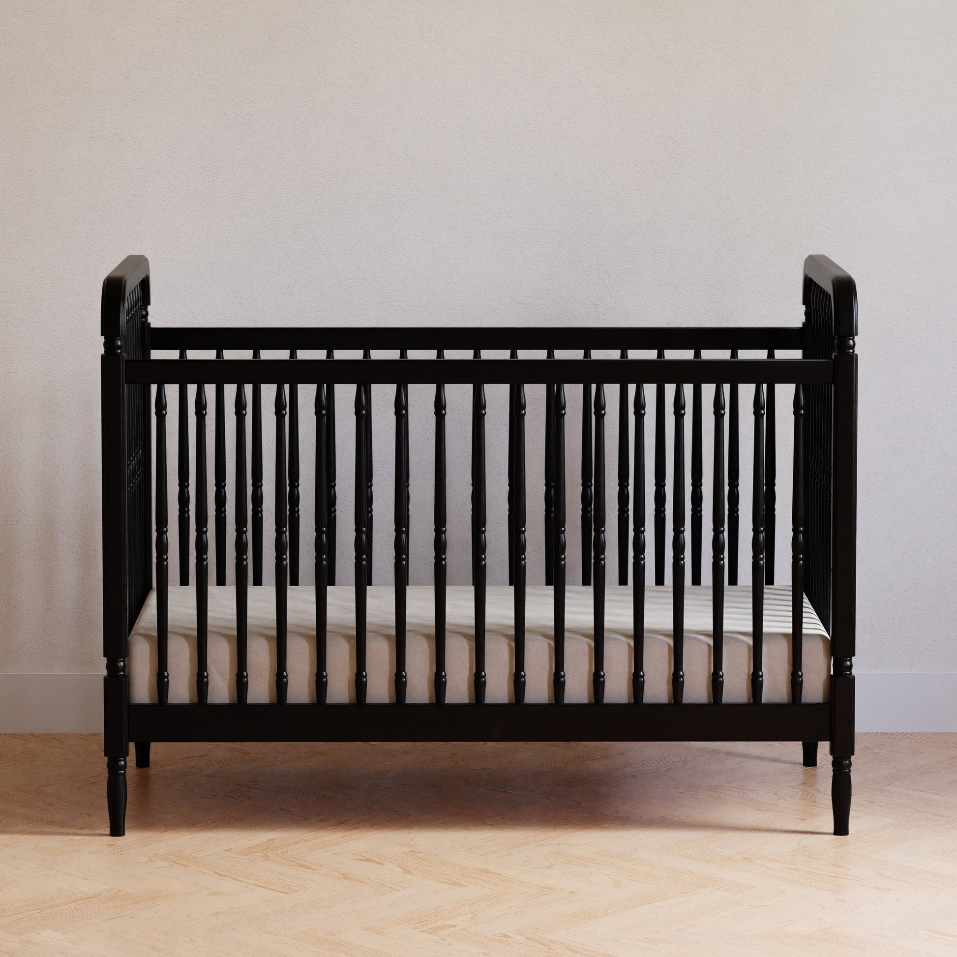 M7101B,Namesake,Liberty 3-in-1 Convertible Spindle Crib w/Toddler Bed Conversion Kit in Black