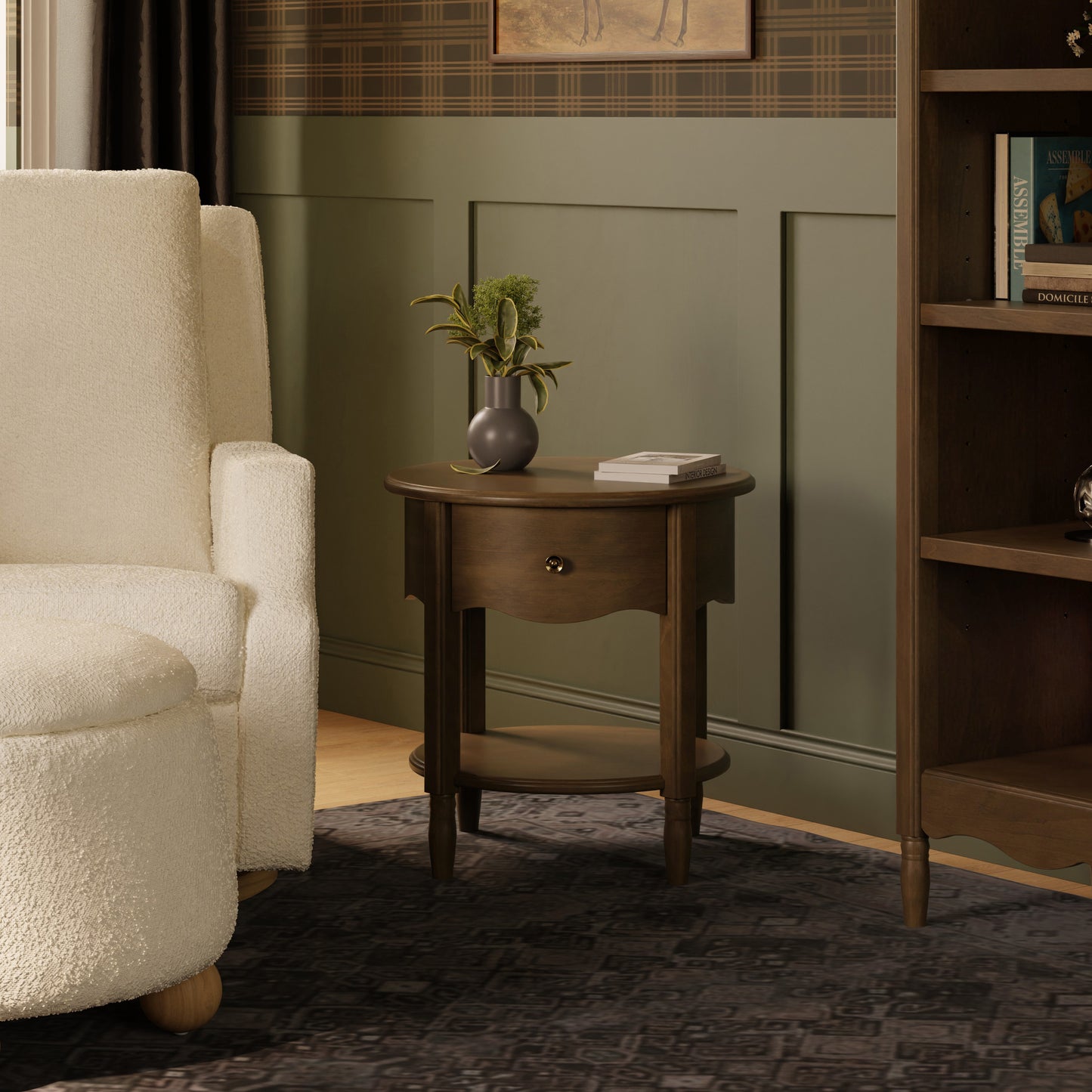M7160NL,Namesake,Liberty Assembled Nightstand in Natural Walnut