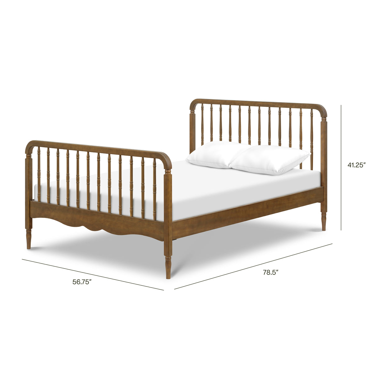 Liberty Spindle Full Bed - dimensions
