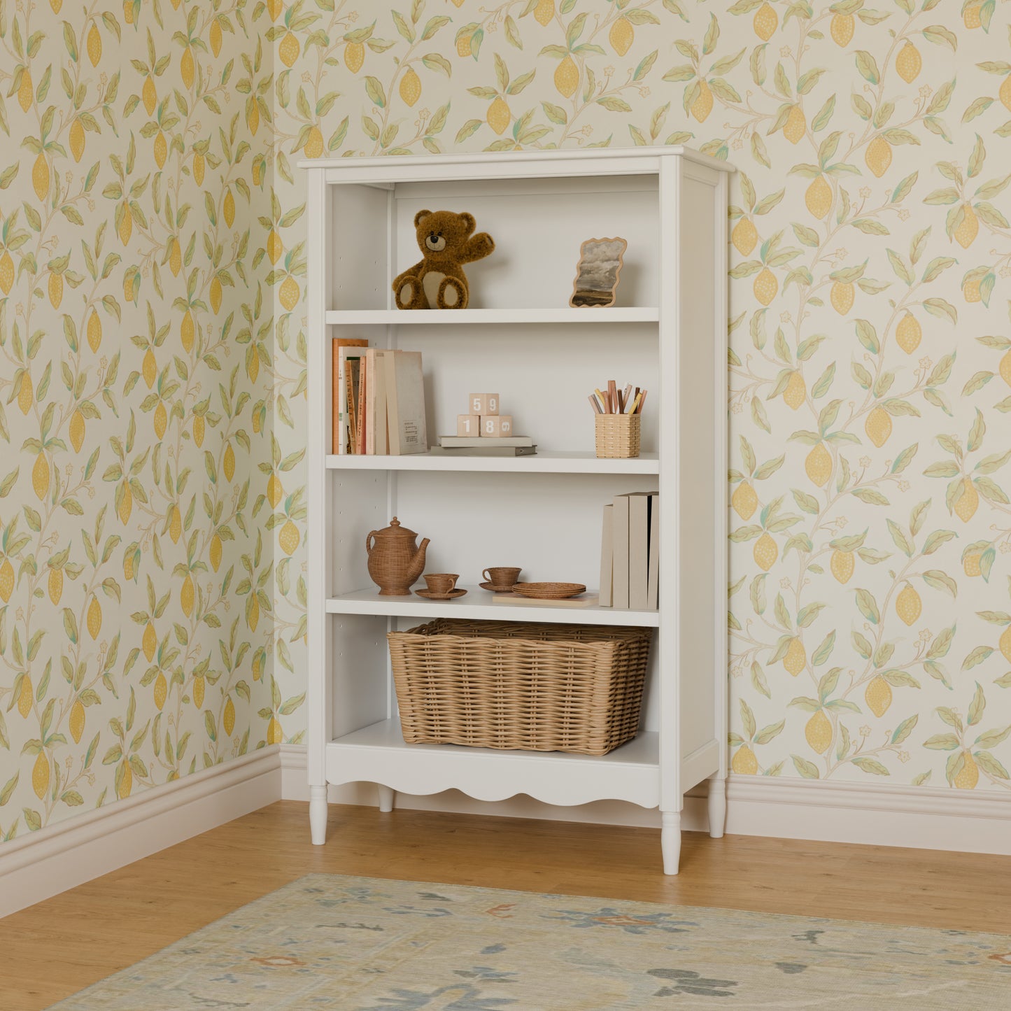 M7114RW,Namesake,Liberty Assembled Bookcase in Warm White