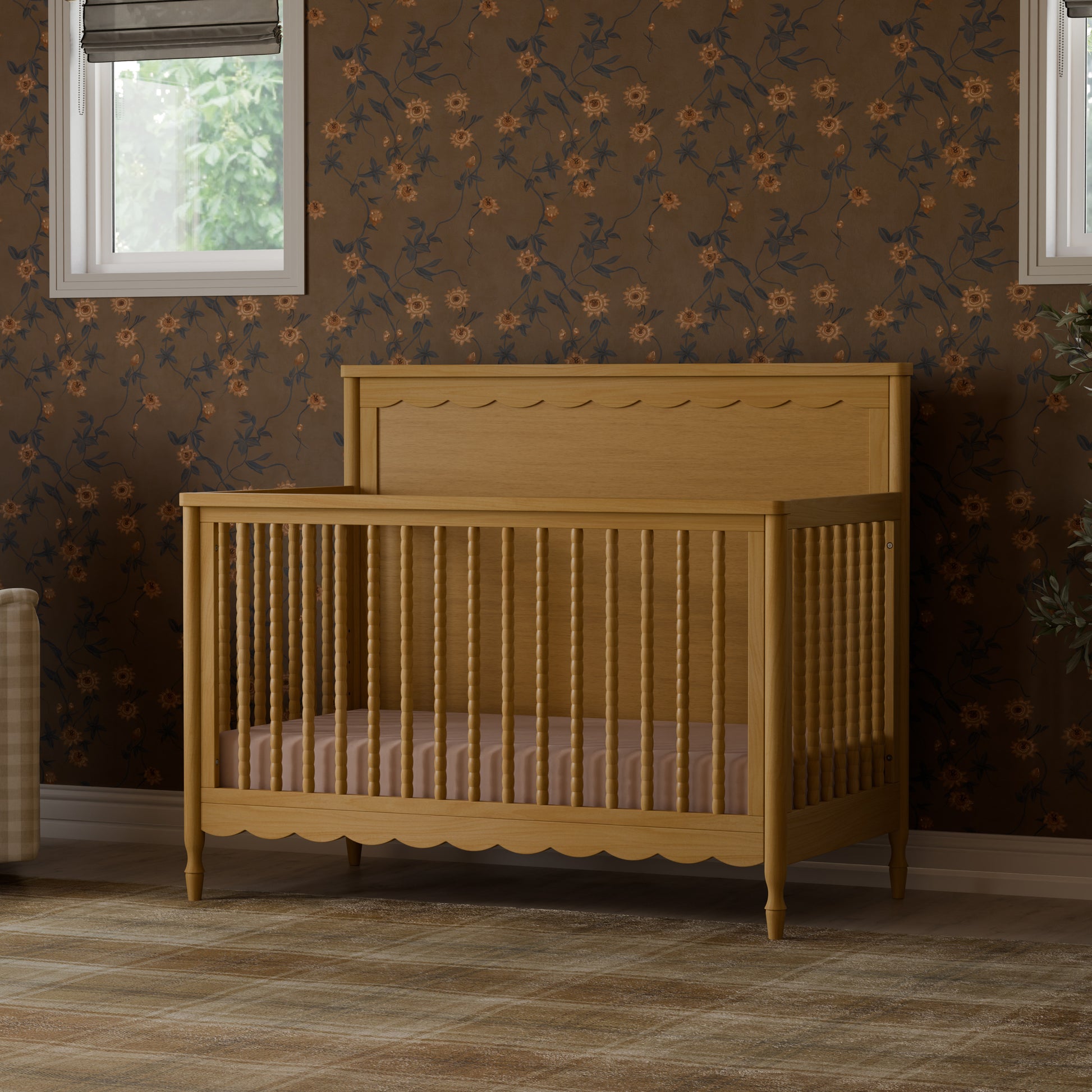 M32301HY,Namesake,Ambrosia 4-in-1 Convertible Crib in Honey