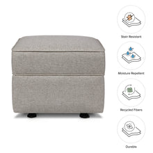 M17285PGEW,Namesake,Willa/Alden Gliding Ottoman in Performance Grey Eco-Weave