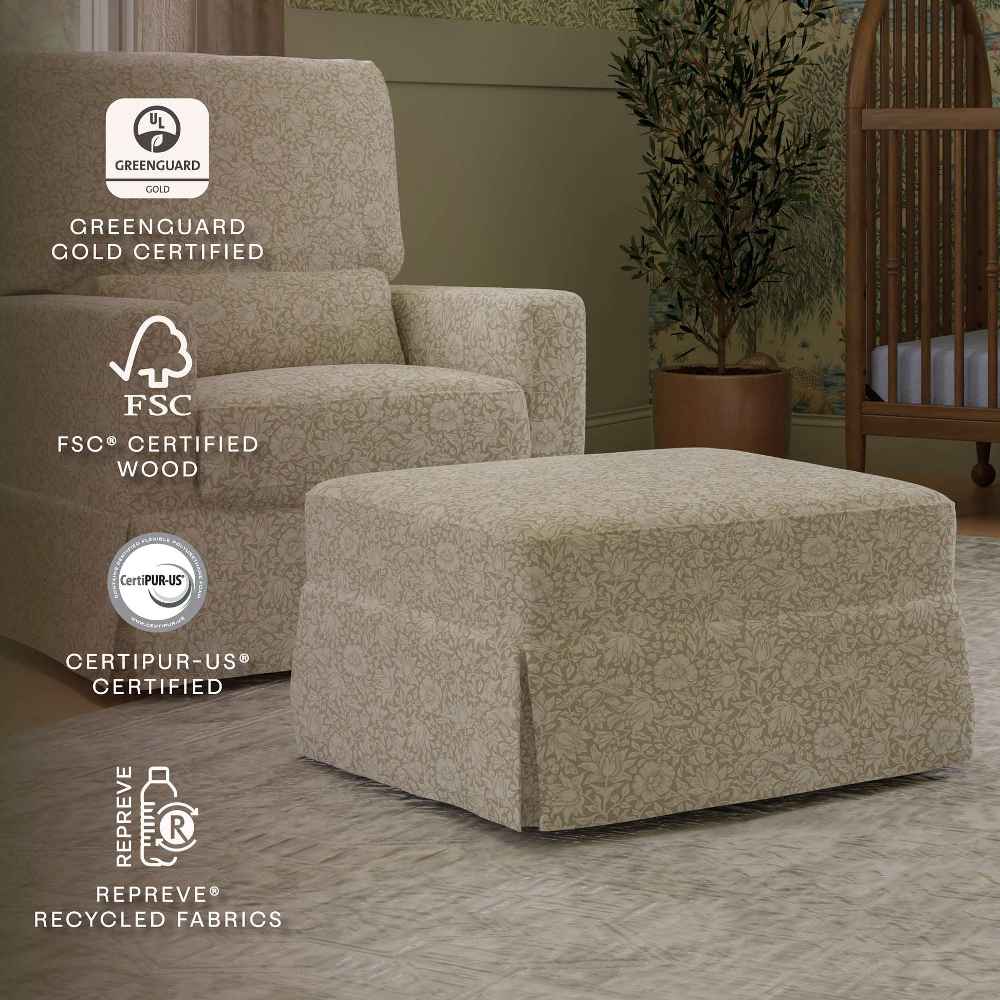 M21785MA,Namesake,Crawford Gliding Ottoman in Mallow in Ash