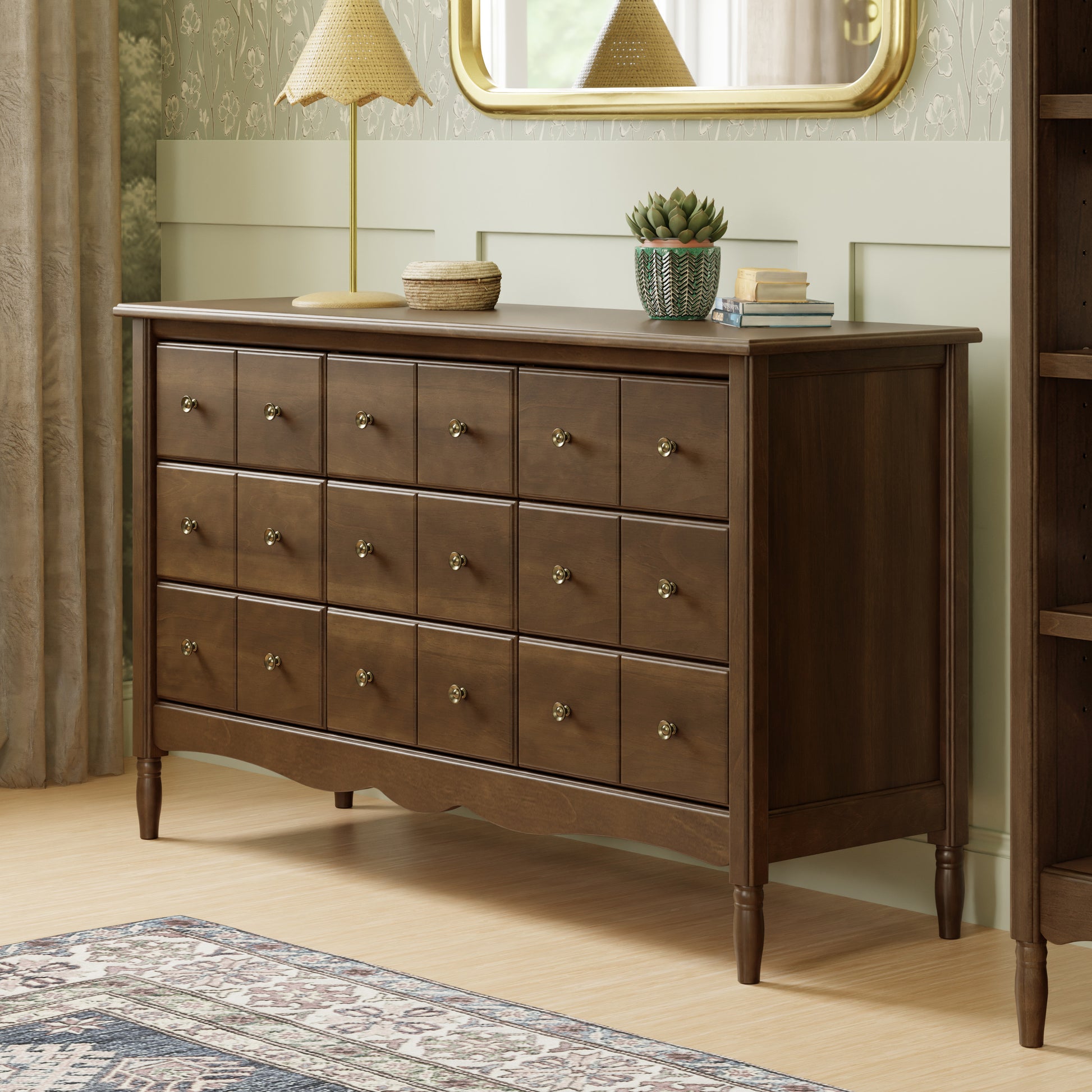 Liberty 9 Drawer Dresser NS-Honey Liberty 9 Drawer Dresser NS-Honey