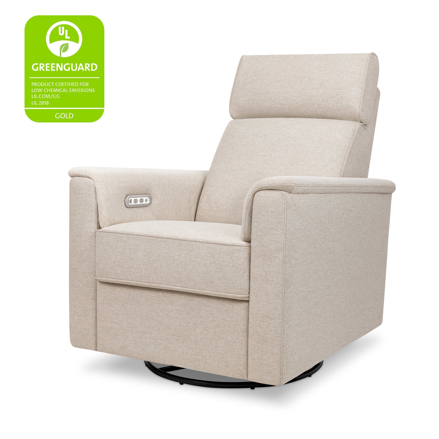 M17186PBEW,Namesake,Willa Plus Power Glider Recliner w/ Power Headrest in Performance Beach Eco-Weave